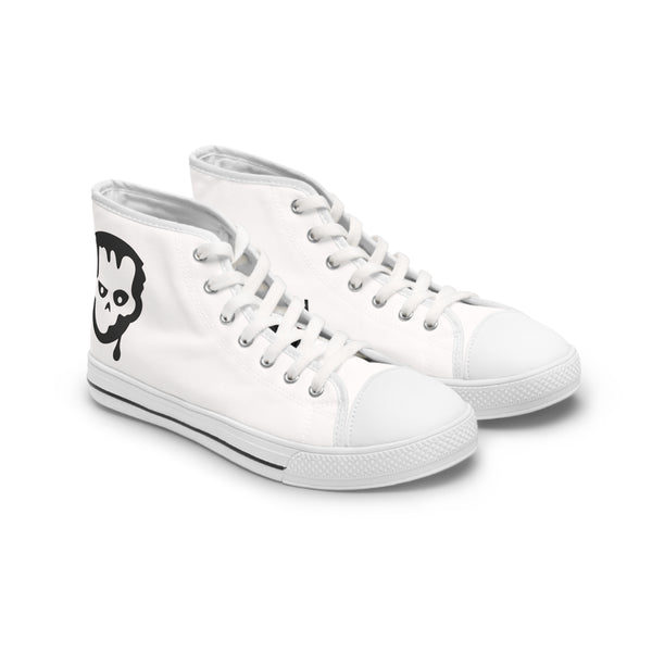 Women's High Top Sneakers with Skull Design - Stylish & Edgy Footwear THE DO`ER