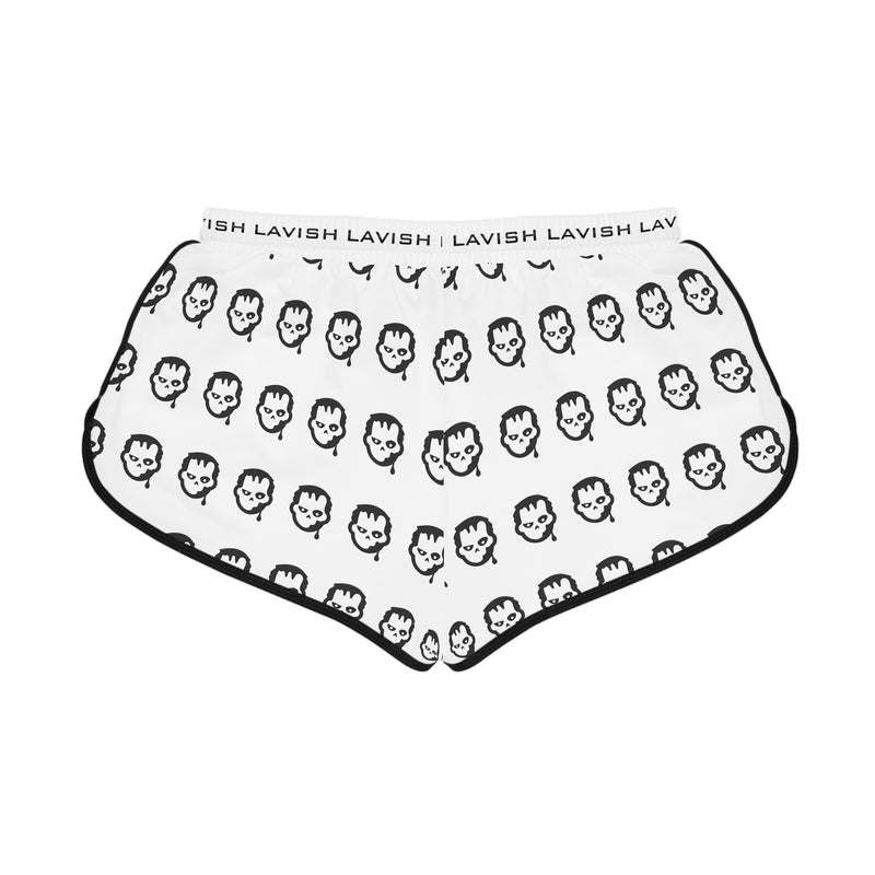 Women’s Relaxed Skull Print Shorts - Comfortable Lounge Wear