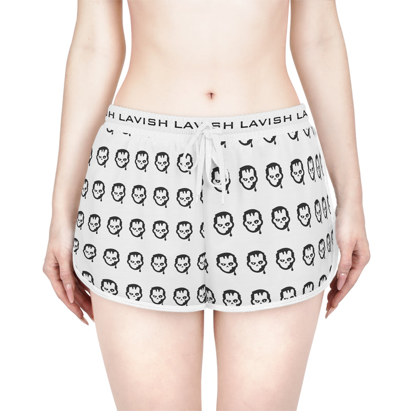 Women’s Relaxed Skull Print Shorts - Comfortable Lounge Wear