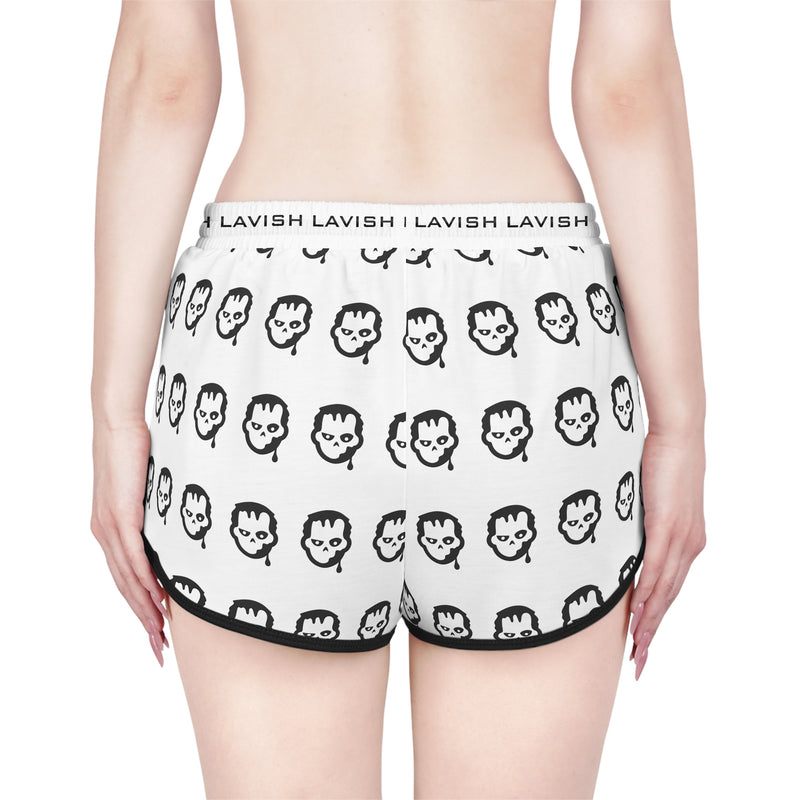 Women’s Relaxed Skull Print Shorts - Comfortable Lounge Wear