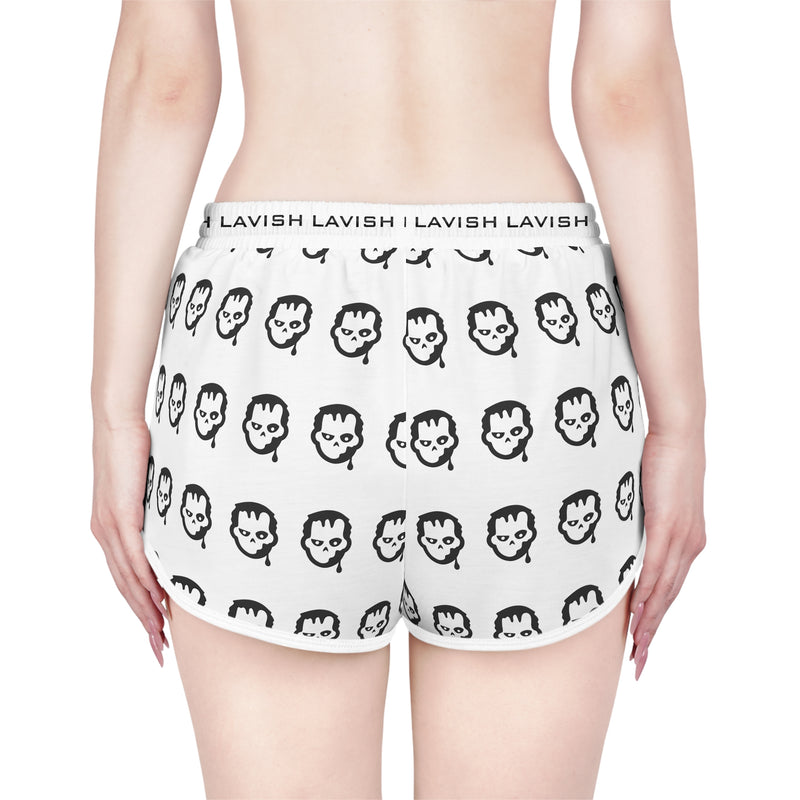 Women’s Relaxed Skull Print Shorts - Comfortable Lounge Wear