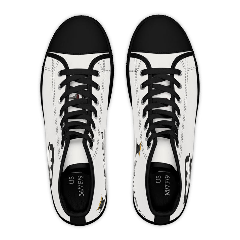 Women's High Top Sneakers with Skull Design - Stylish & Edgy Footwear THE DO`ER