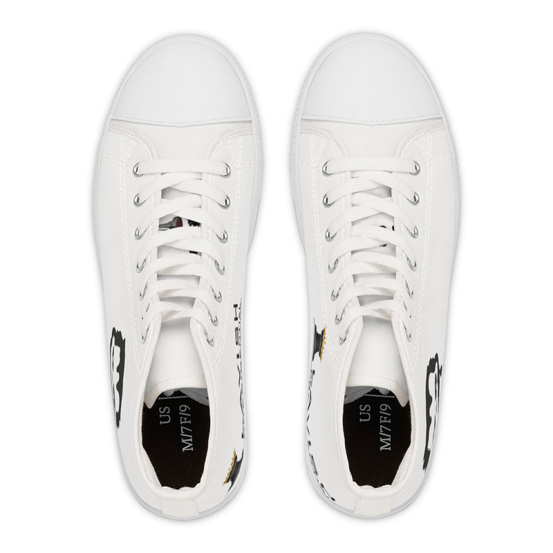 Women's High Top Sneakers with Skull Design - Stylish & Edgy Footwear THE DO`ER